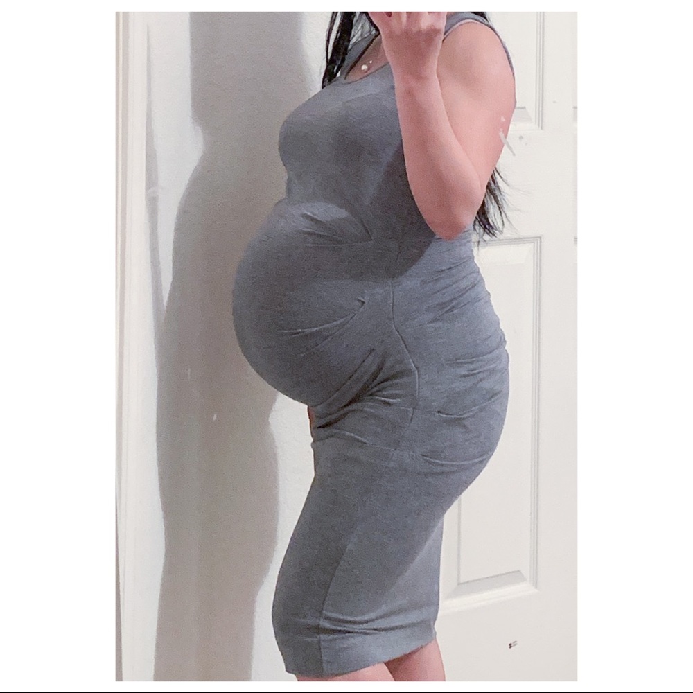 Ingrid and Isabel grey maternity tank dress xs